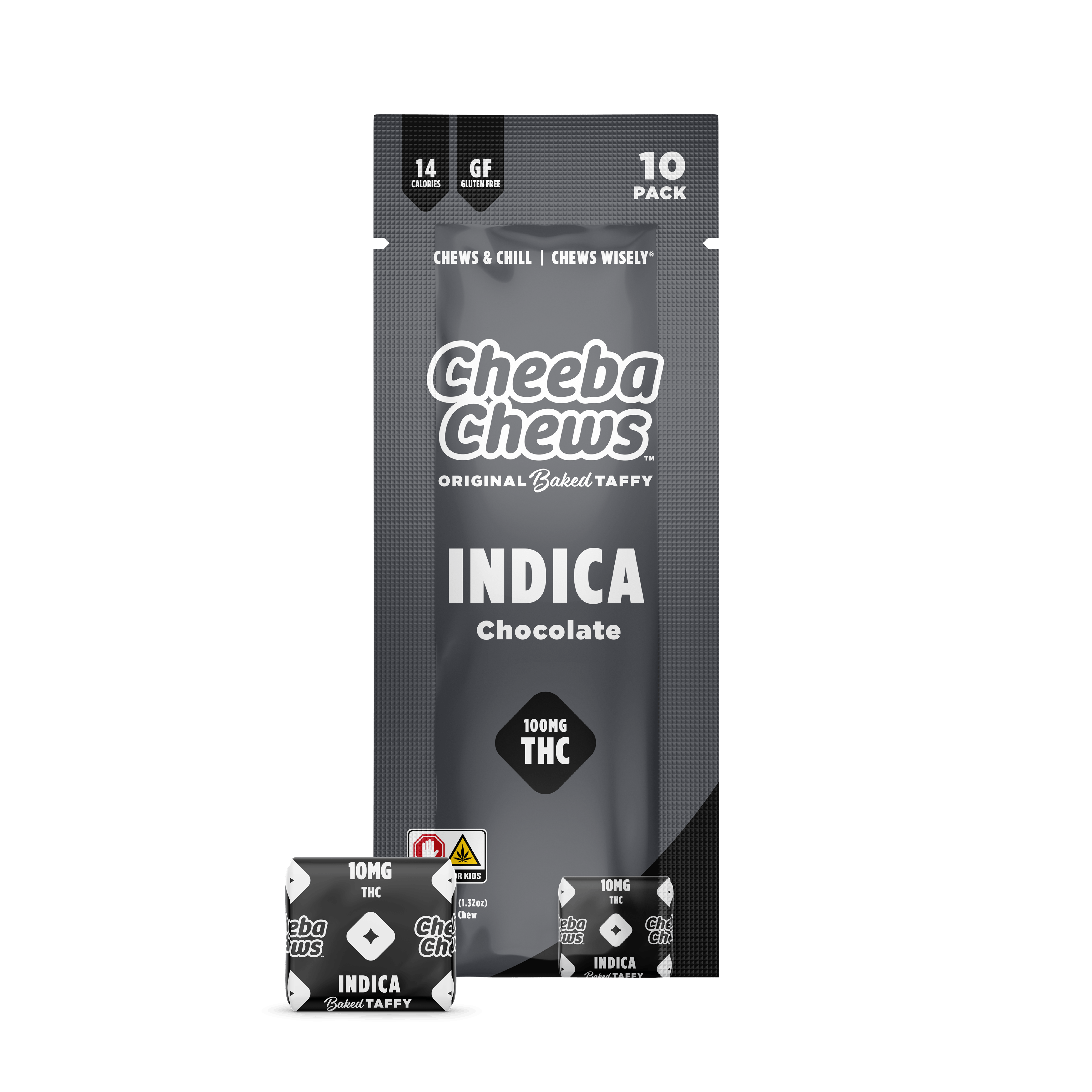 Photograph of product: Cheeba Chews - Taffy -Chocolate (I) 100mg