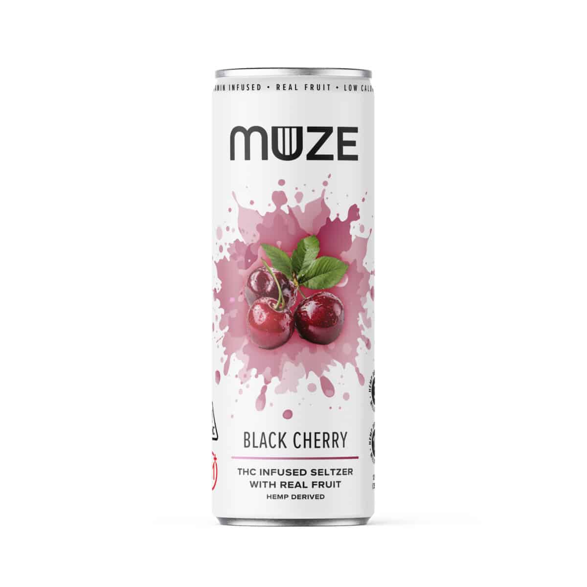 Photograph of product: Hemp Derived Black Cherry (3mg TH-oui 15mg CBG) 12oz Can