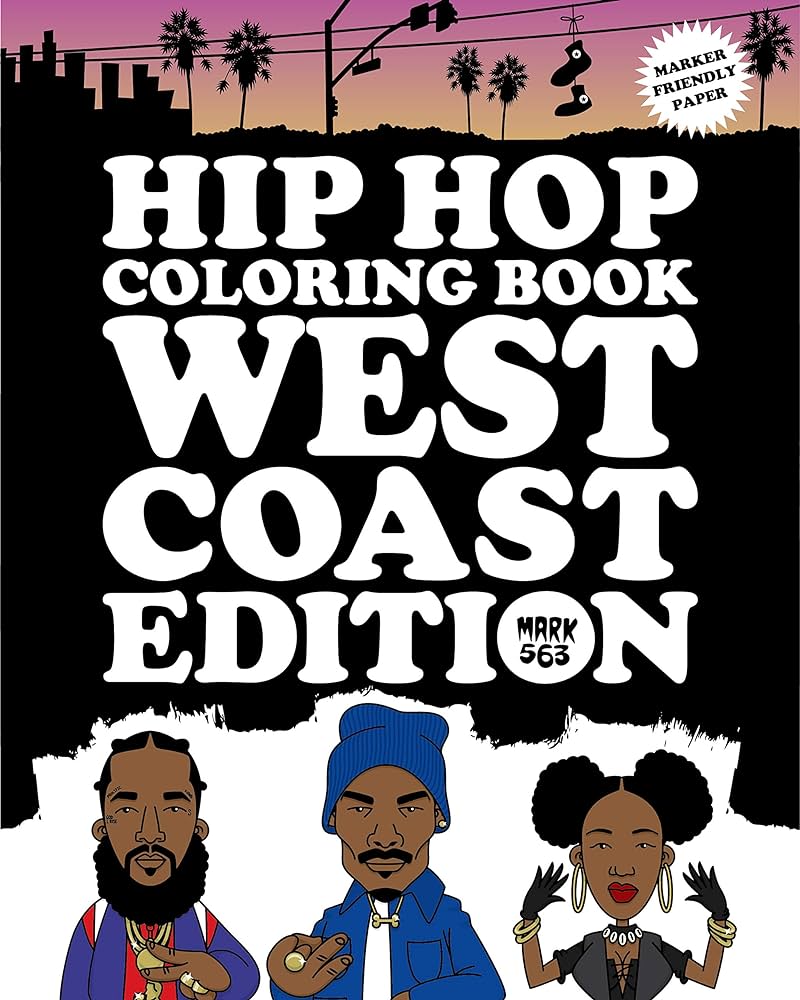 Photograph of product: Hip Hop Coloring Book : West Coast Edition