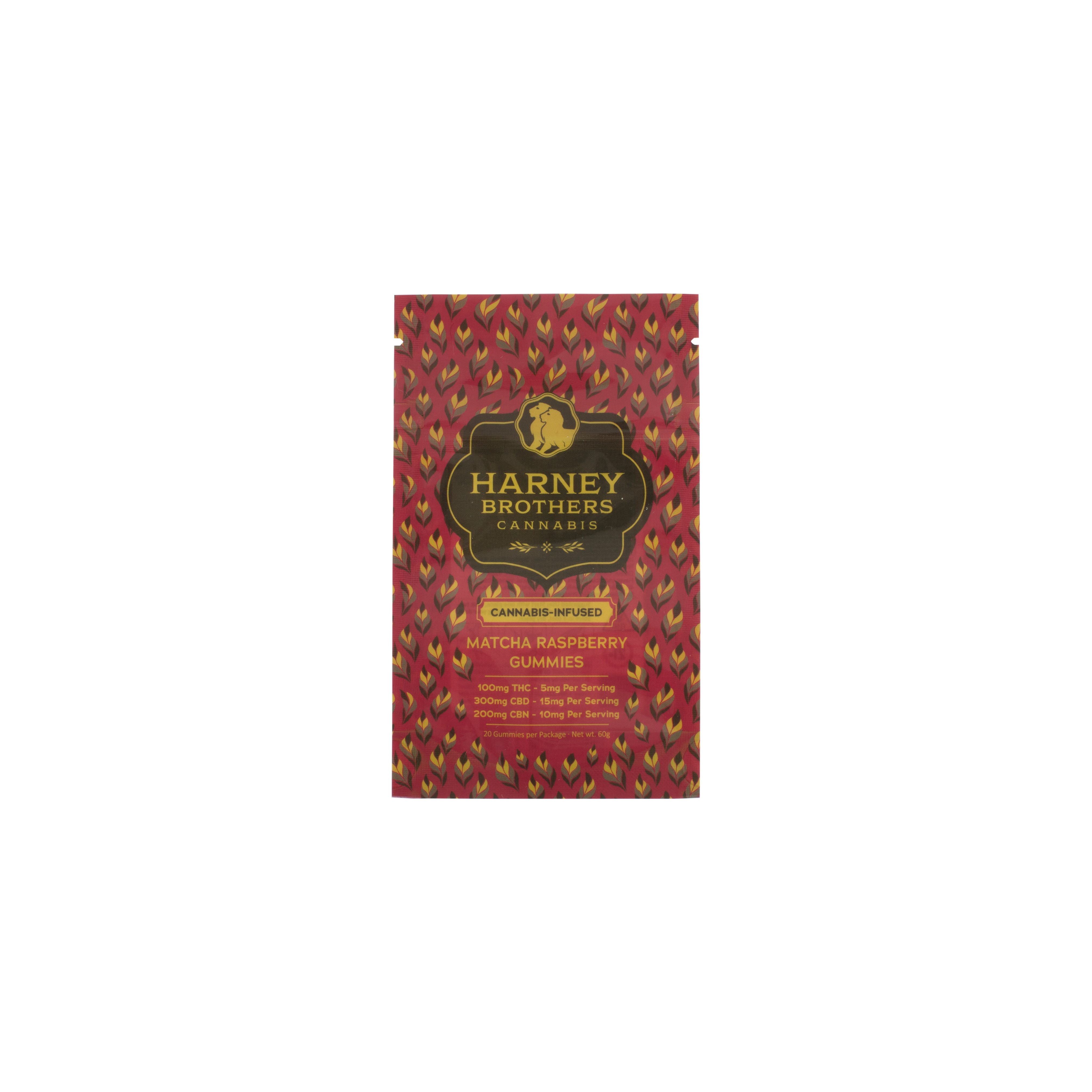 Photograph of product: Harney Brothers | Raspberry Matcha |  Gummies 20pk