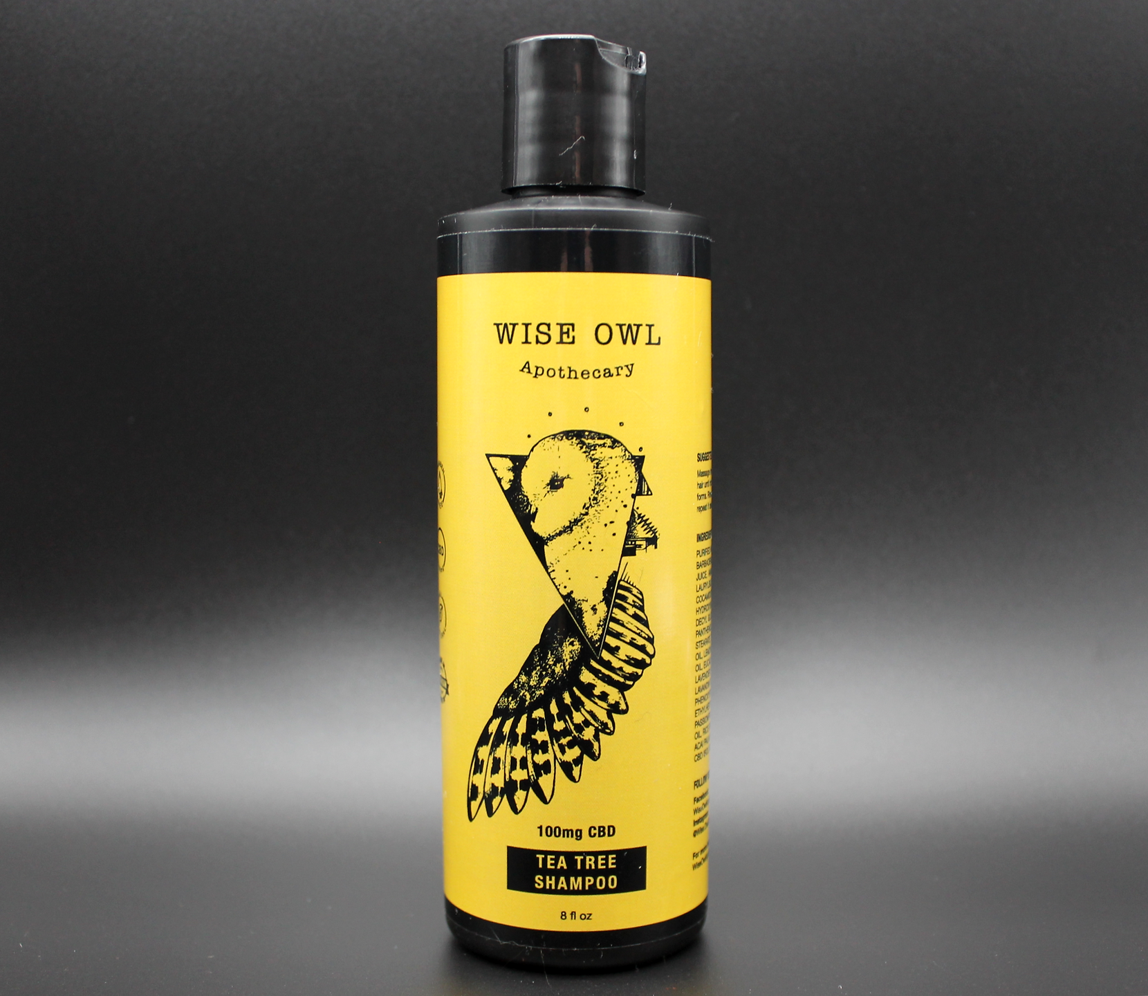 Photograph of Product: Wise Owl Apothecary CBD Tea Tree Shampoo | 100mg