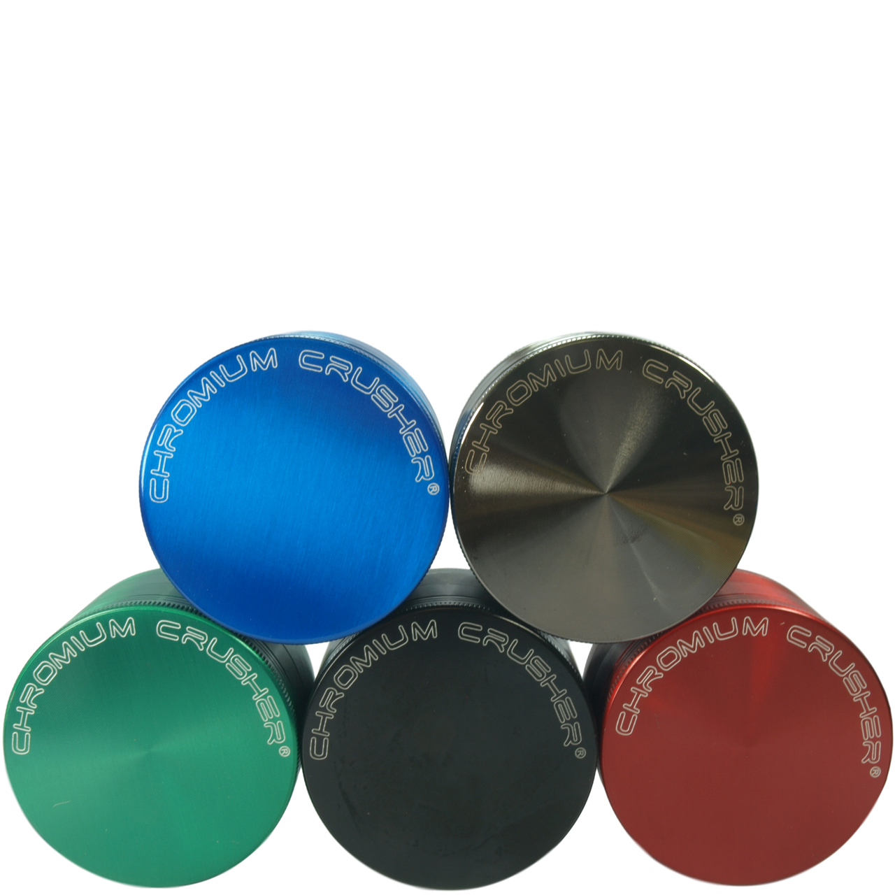Photograph of product: 4pc Chromium Crusher Grinder | - 50mm Red