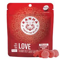 Photograph of product: Kanha - FX Nano Gummies - Love Raspberry Rose (2:1:1 THC:THCv:CBG) (100mg)