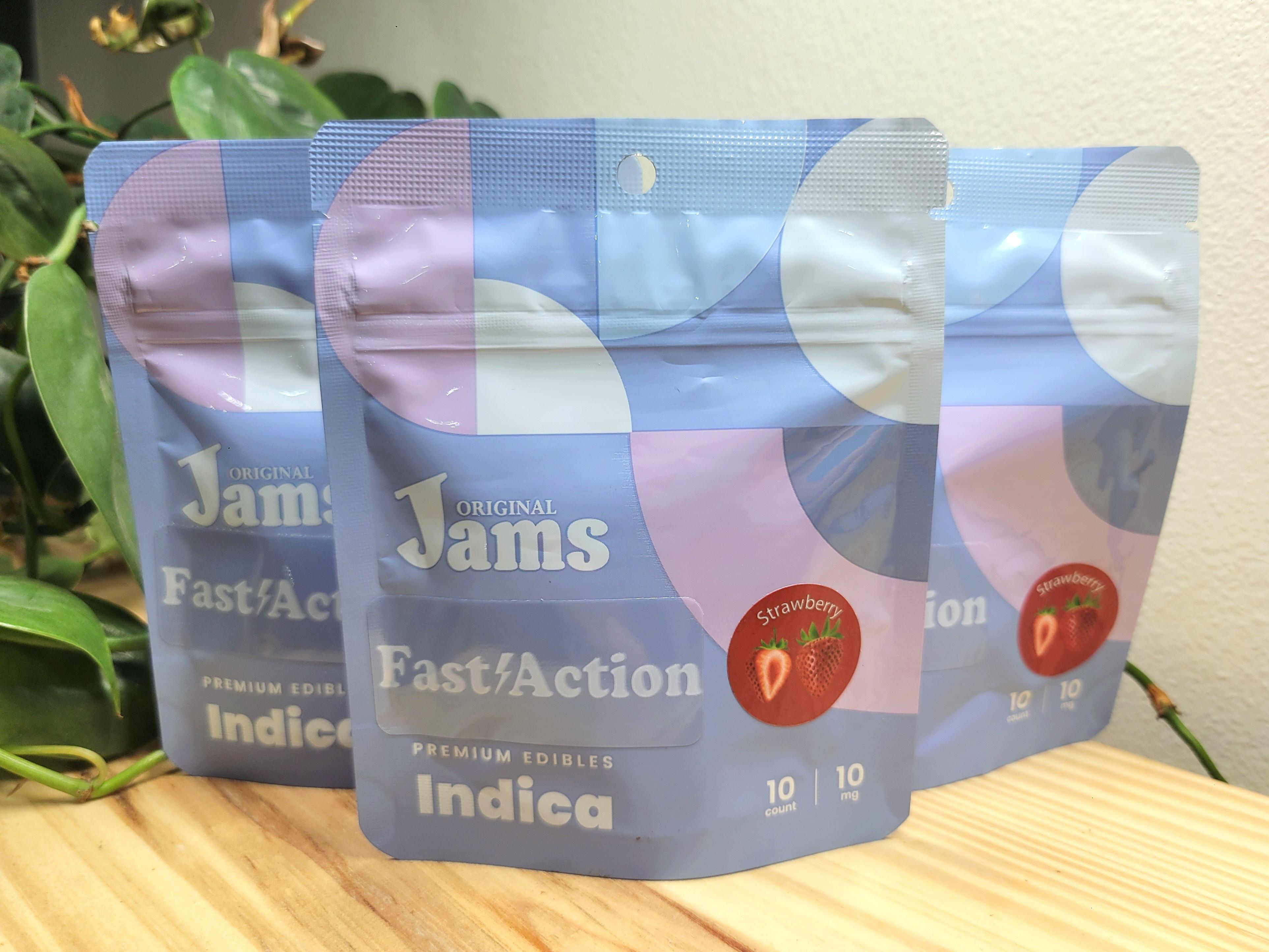 Photograph of product: Jams | 100mg | Strawberry | Fast-Acting