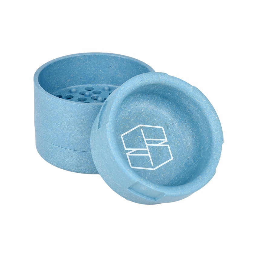 Photograph of product: Stache | Hemp Grinder | 3pc | 2.2" | Blue