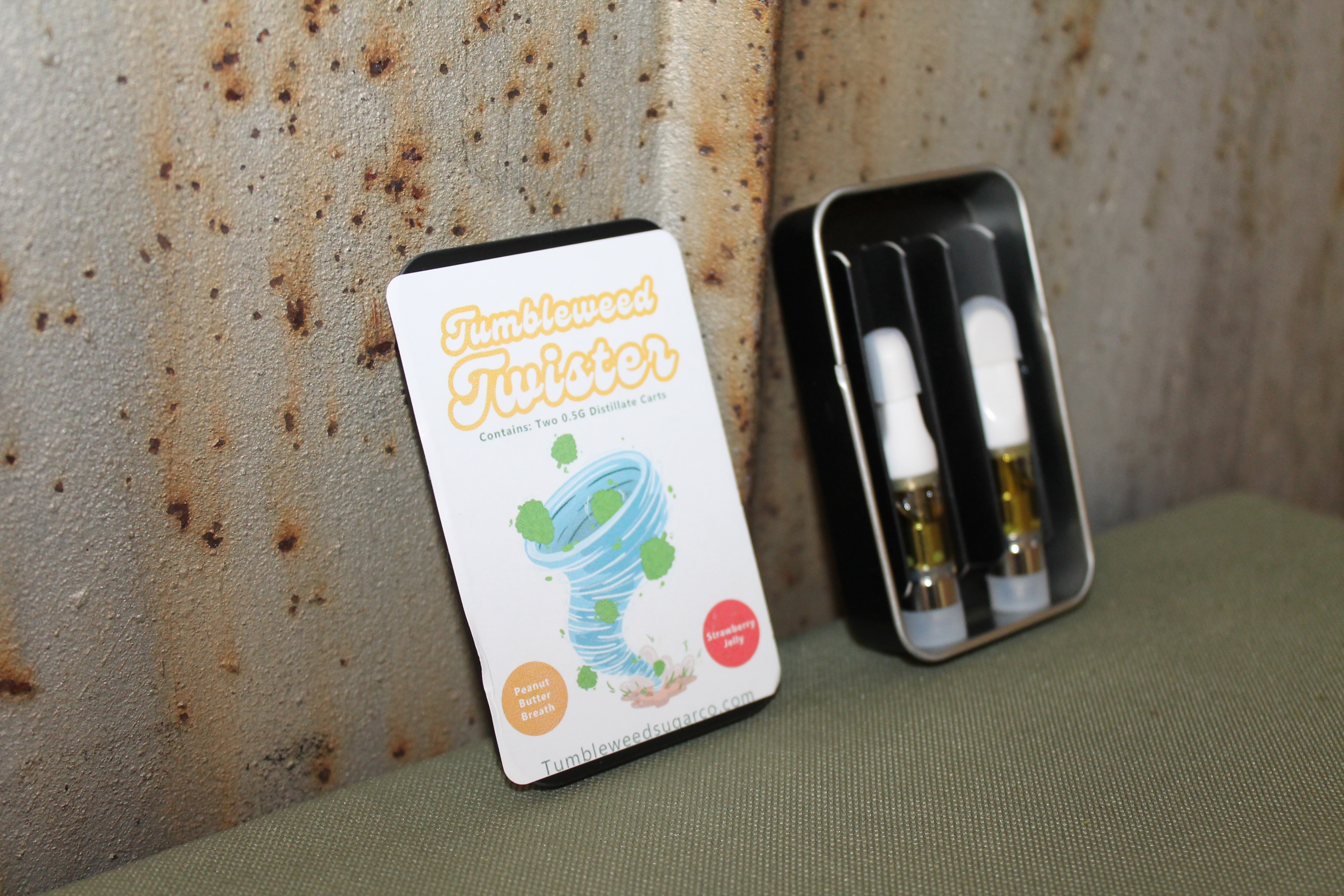 Photograph of product: Uncle Larry's Twister Pack I Peanut Butter Breath and Strawberry Jelly | 2, Vape Cartsarts