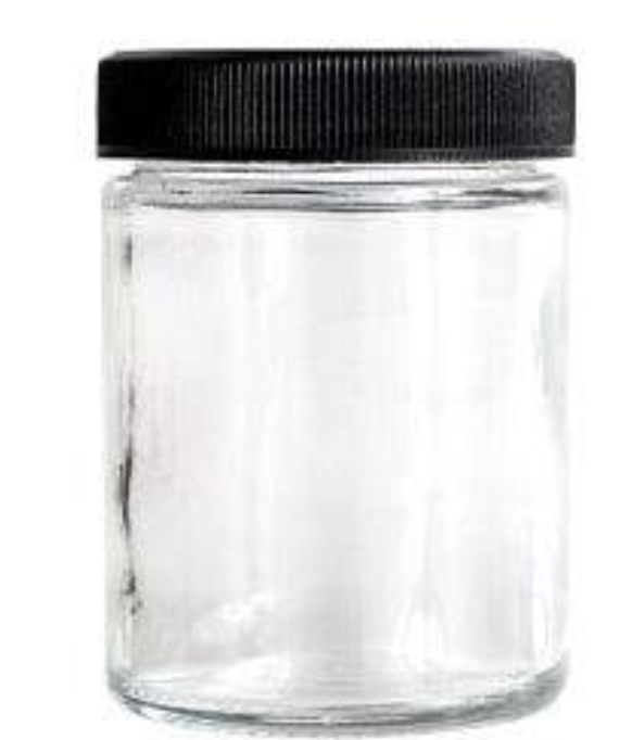 Photograph of product: Clear Glass Jar - 4oz - Child Proof