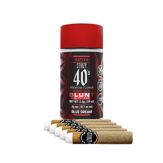 Photograph of product: 40's | Blue Dream | .5x5 Infused Blunt Pack - 
