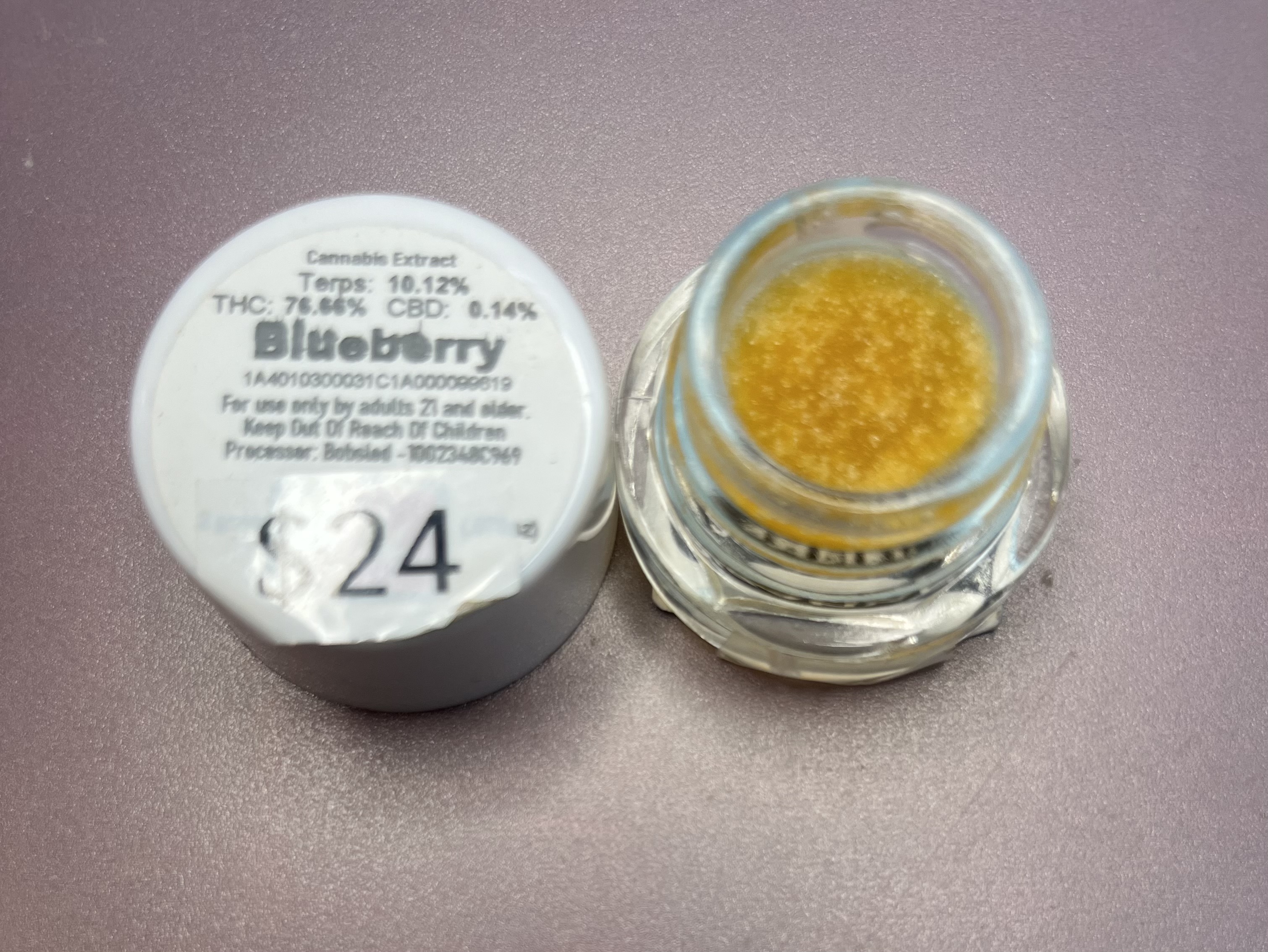 Photograph of product: Blueberry Cured Resin - Bobsled