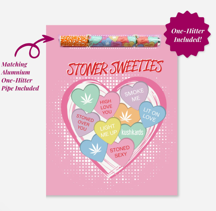 Photograph of product: "Stoner Sweeties" with One hitter