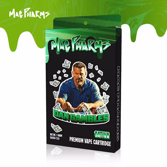 Photograph of product: Mac Pharms - Dan Gambles - Vape Cart