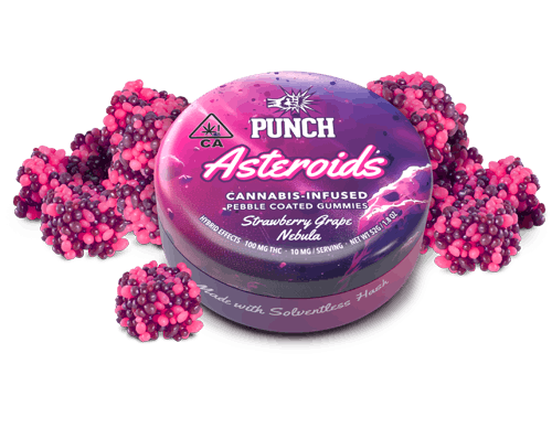 Photograph of product: Strawberry Grape Nebula Asteroid Gummies - 10 Pack