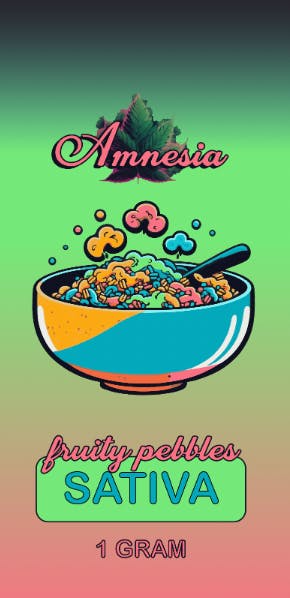 Photograph of product: AMNESIA | VAPE CART FRUITY PEBBLES