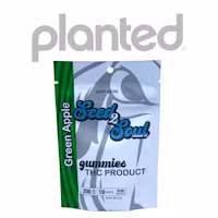 Photograph of product: SEED 2 SOUL | GREEN APPLE | HYBRID | GUMMIES | 200MG | REC