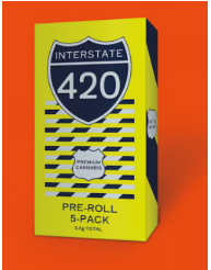 Photograph of product: I420 - Pre Roll 5 Pack - Gelly Roll (3.5g)