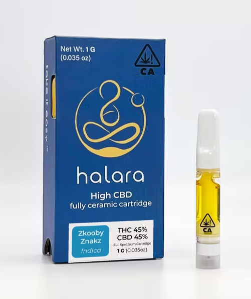Photograph of Product: Halara | Zkooby Znaks | 1:1 CBD Cartridge | 1g