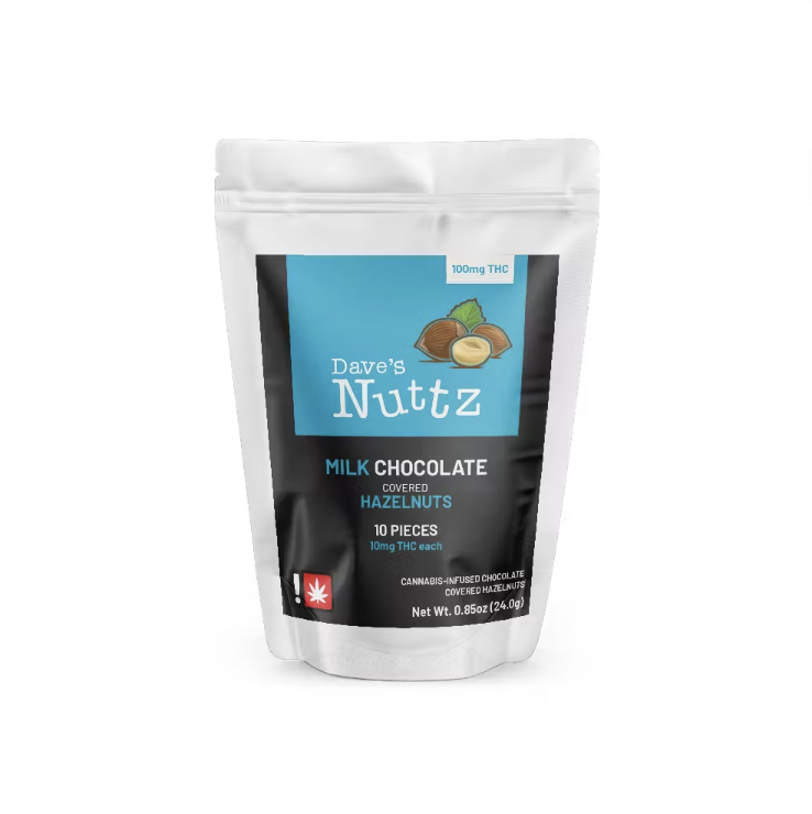 Photograph of product: Milk Chocolate Covered Hazelnuts | 100mg