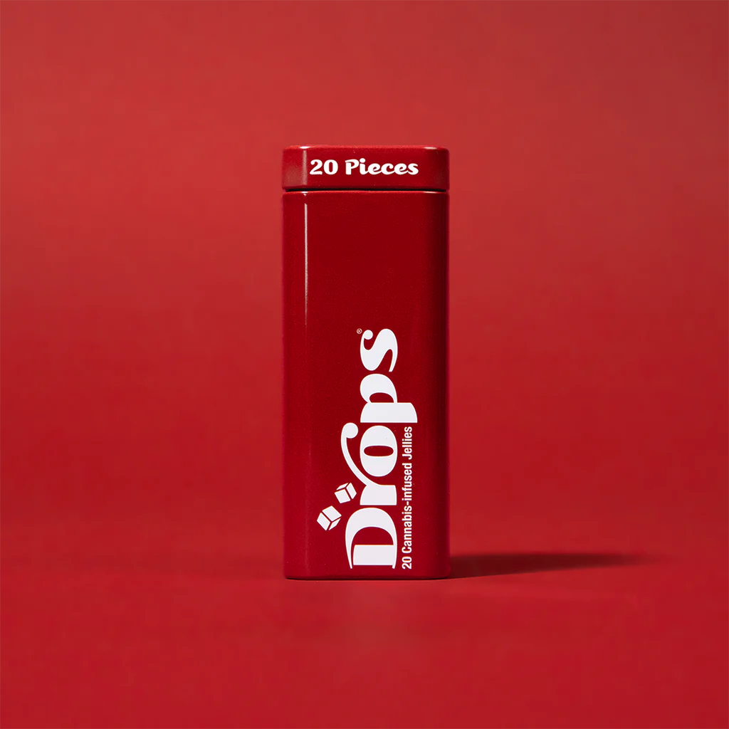 Photograph of product: Drops - Cranberry 1:1 CBD (H) - 5mg CBD:5mg TH-oui - Rosin Edible - 20pk