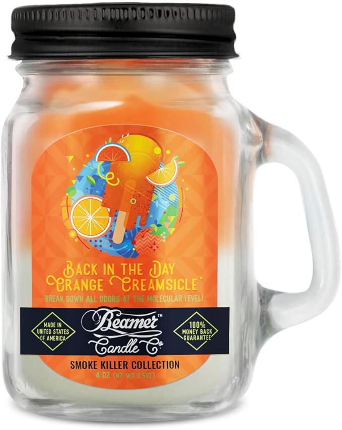 Photograph of product: Beamer - 4OZ Candle - Back In The Day Orange Creamsicle