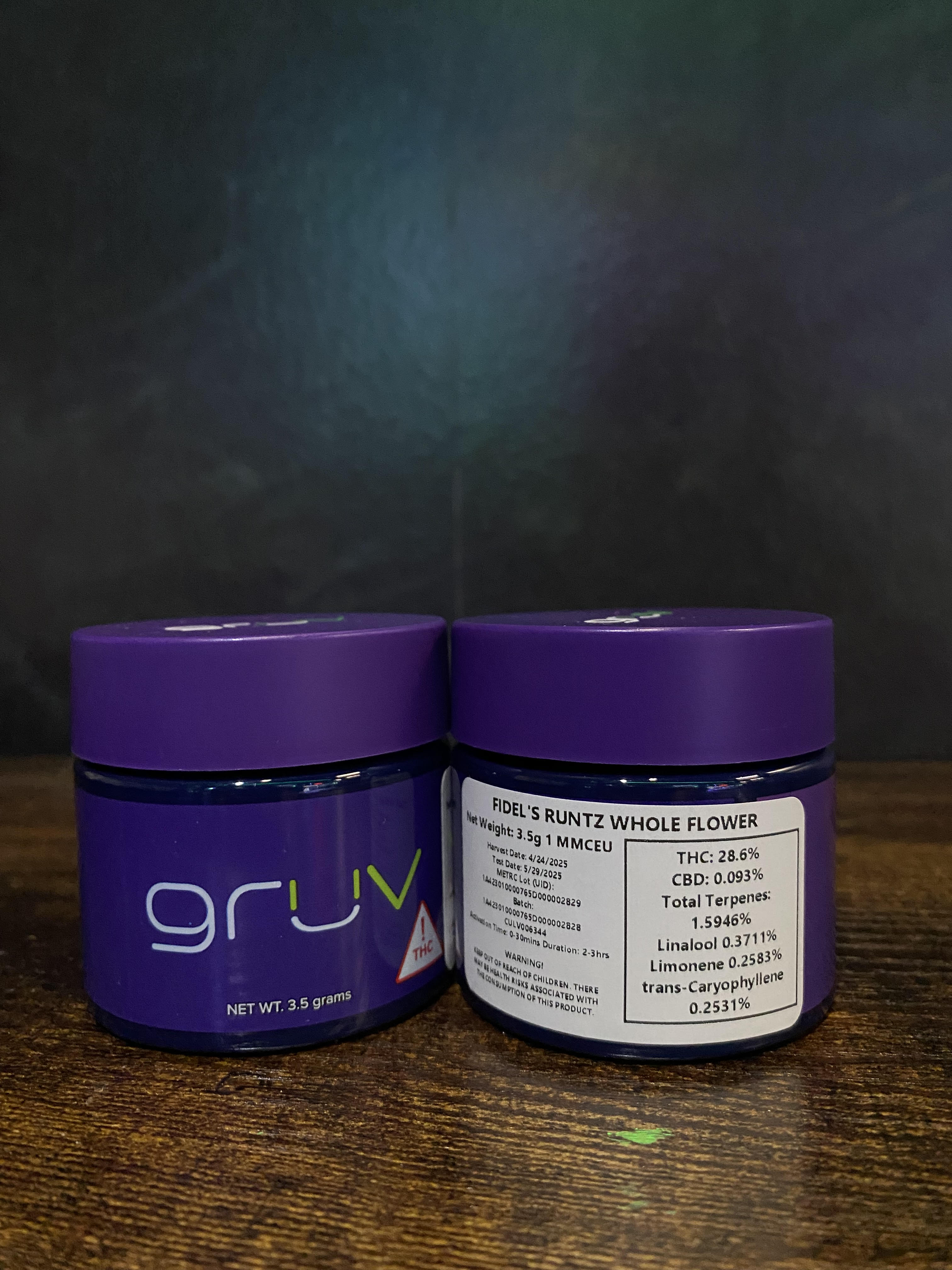 Photograph of product: Fidels Runtz GruV - 3.5g