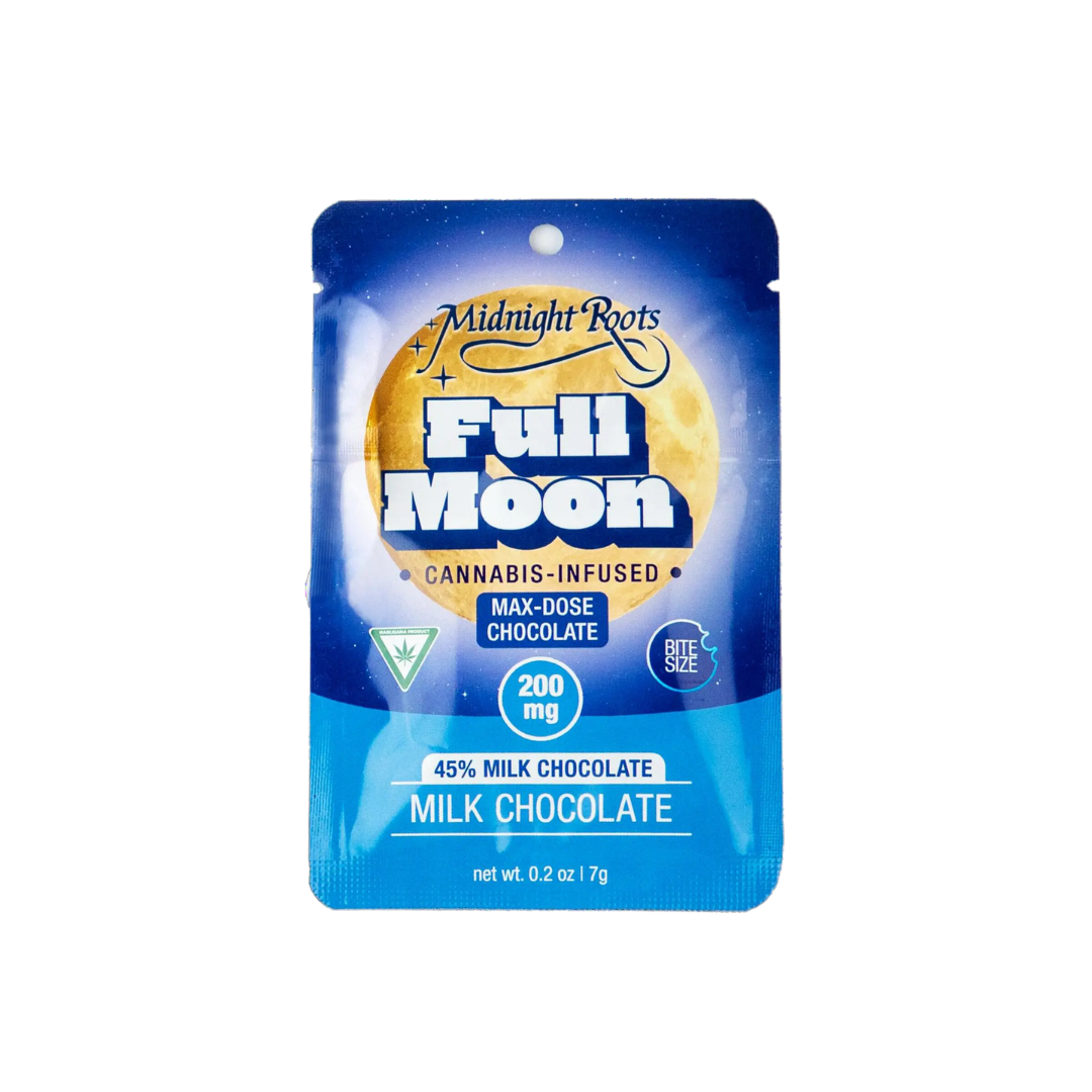 Photograph of product: Midnight Roots | Full Moon Milk Chocolate | 200mg