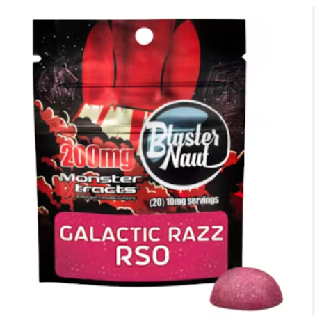 Photograph of product: Monster X - RSO Blasternuat Galactic Razz 200mg Single