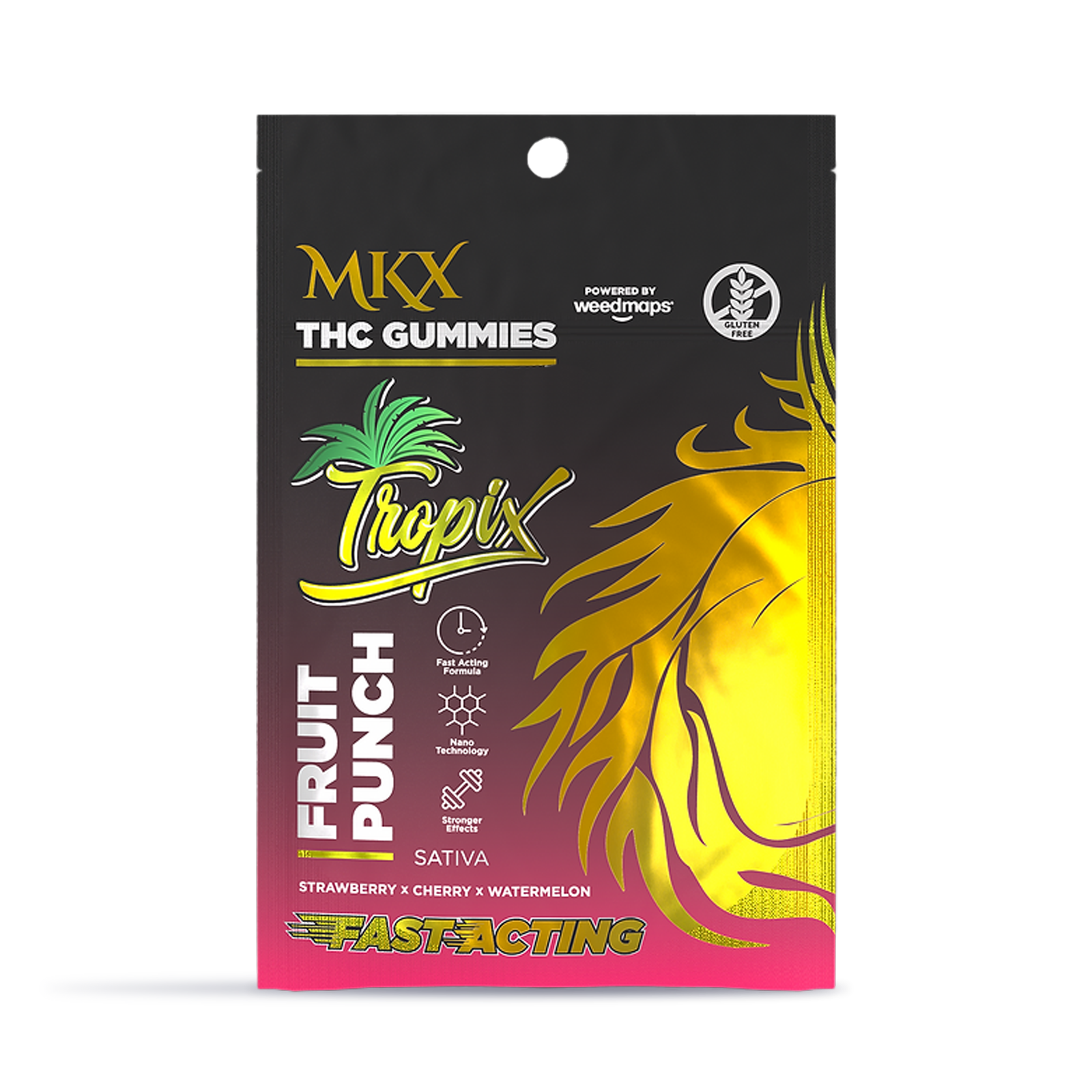 Photograph of product: Tropix Fruit Punch Gummies | 200mg