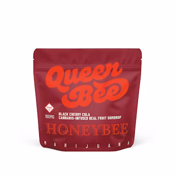 Photograph of product: Honeybee | Gummies | Queen Bee Black Cherry Cola 100mg 1pk