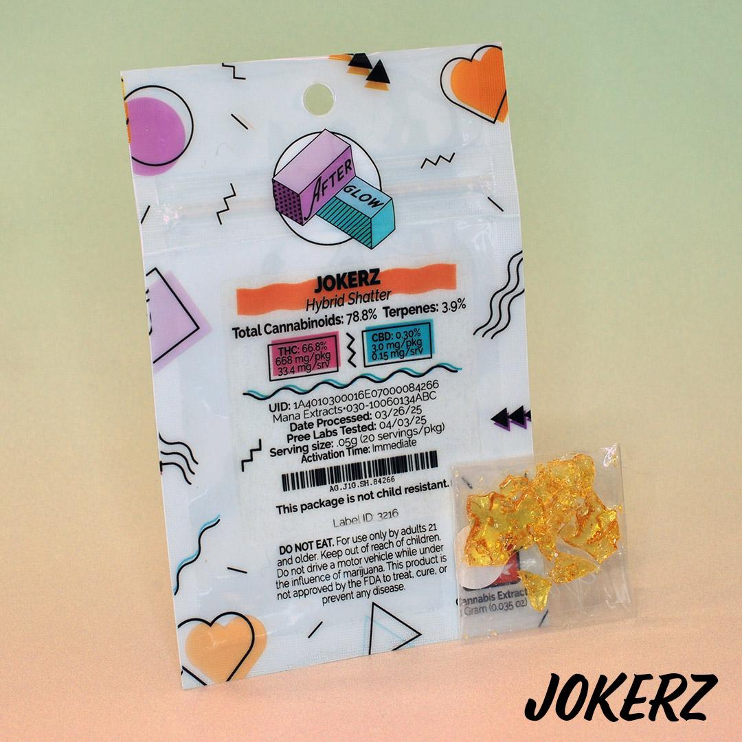Photograph of product: Afterglow - Jokerz - 1g Shatter
