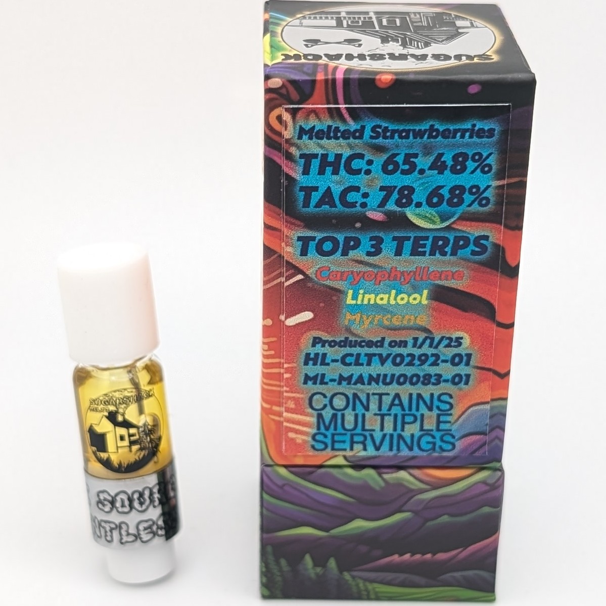 Photograph of product: Melted Strawberries .5g Rosin Cart