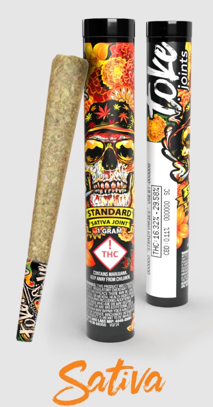 Photograph of product: Toke Joints - East Coast Sour Diesel (S) - 1g Joint