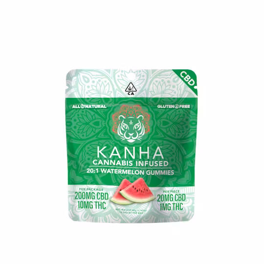 Photograph of product: WATERMELON | 20:1 | CBD:THC