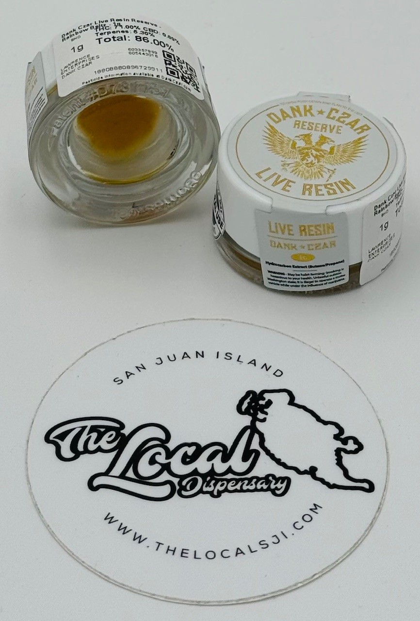 Photograph of product: Rainbow Beltz Live Resin Reserve