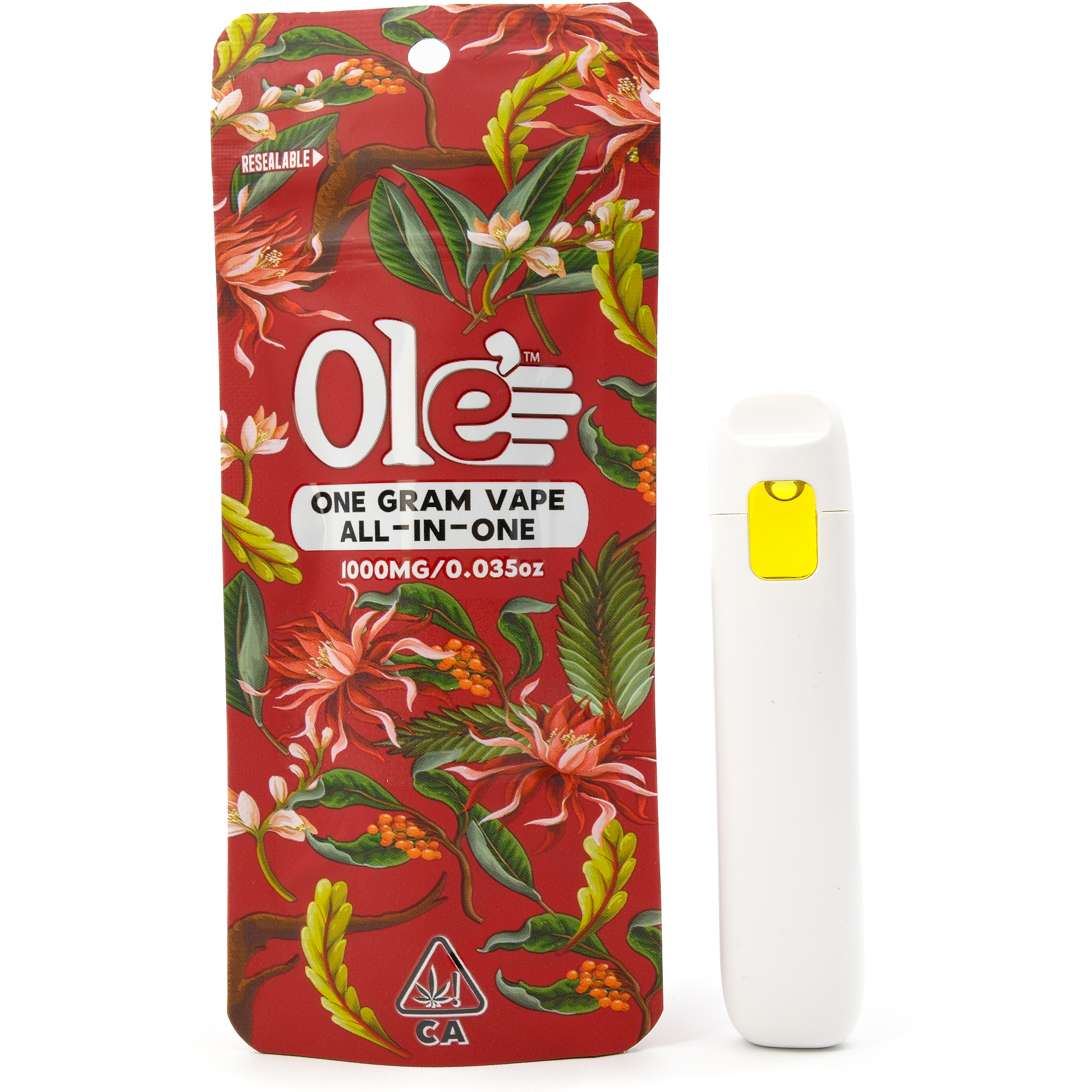 Photograph of product: Tahoe OG 1g Distillate All In One Cart - Ole' 4 Fingers