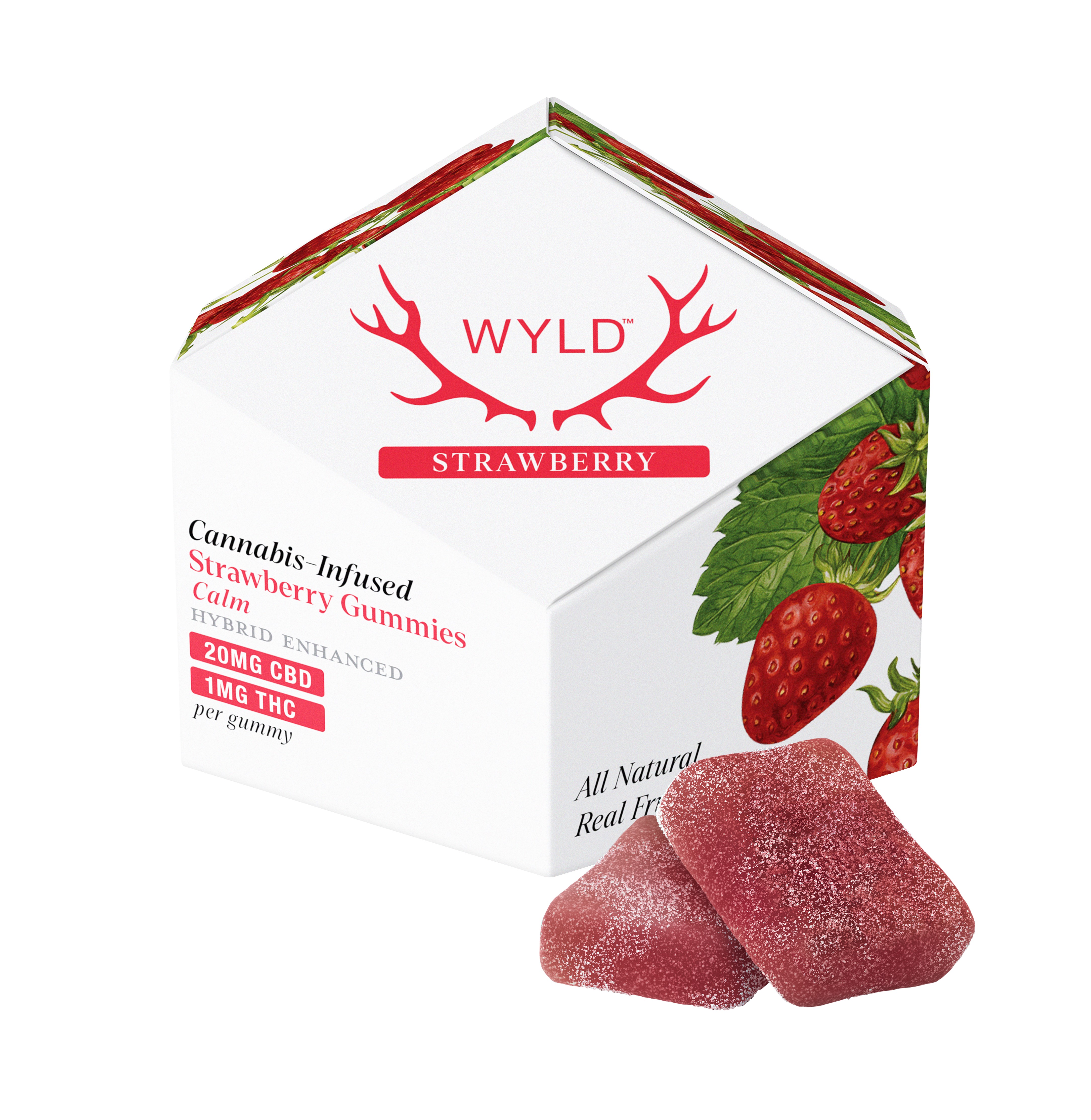 Photograph of product: Strawberry | Balanced | 20:1 CBD:TH-oui | 10pk