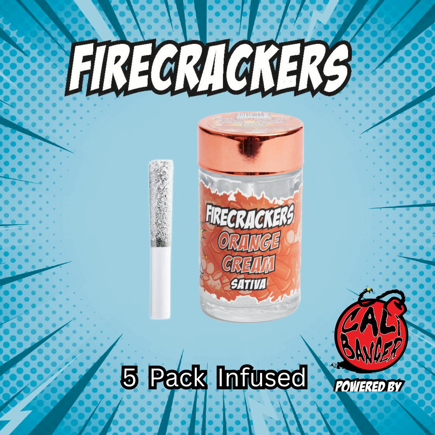 Photograph of product: Firecracker Orange Cream Infused Preroll x 5Pk 3G