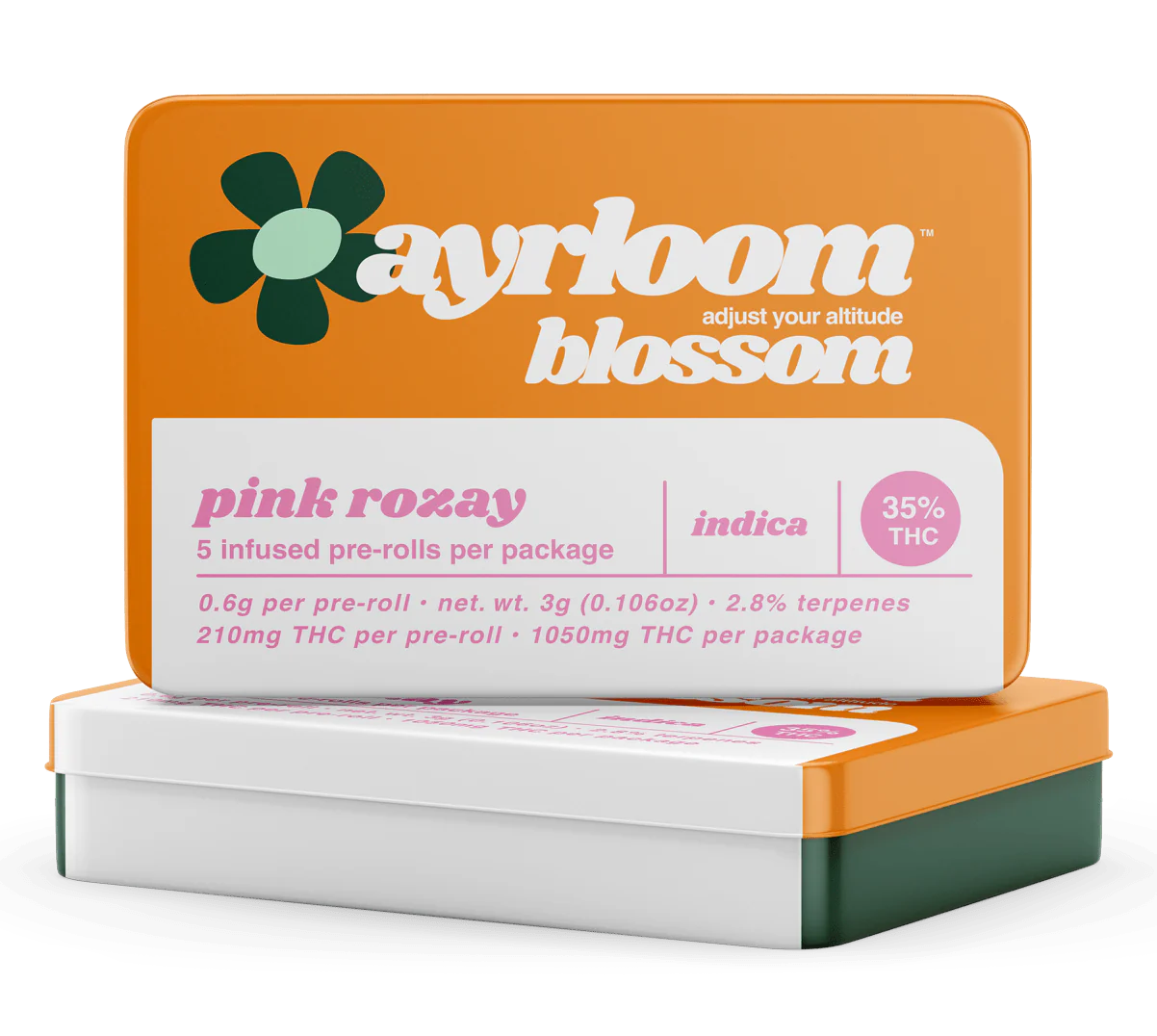 Photograph of Product: Ayrloom AU- Pre-Roll 0.6 - 5pk - Pink Rozay