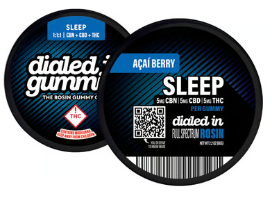 Photograph of product: Dialed-In - (I) 1:1:1 Sleep Rosin Gummies