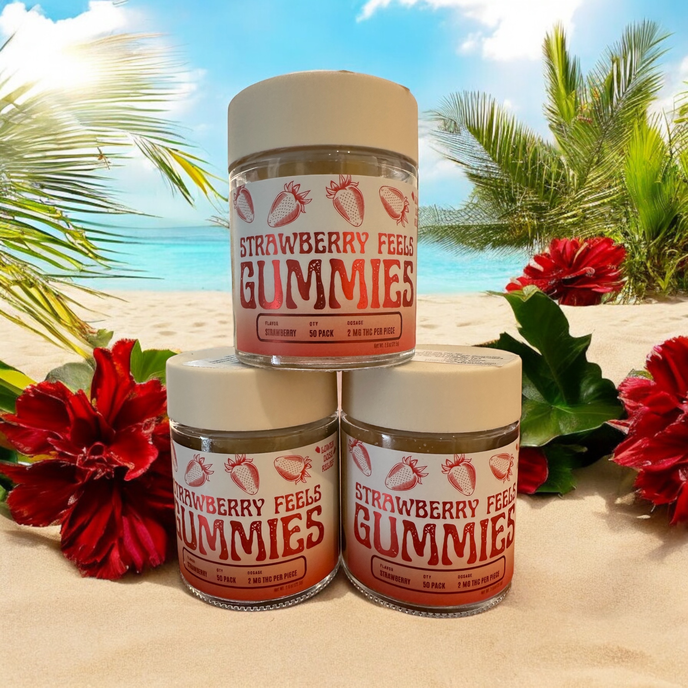 Photograph of product: Highly Rooted | Strawberry Feels  | 50 @ 2mg (100mg)