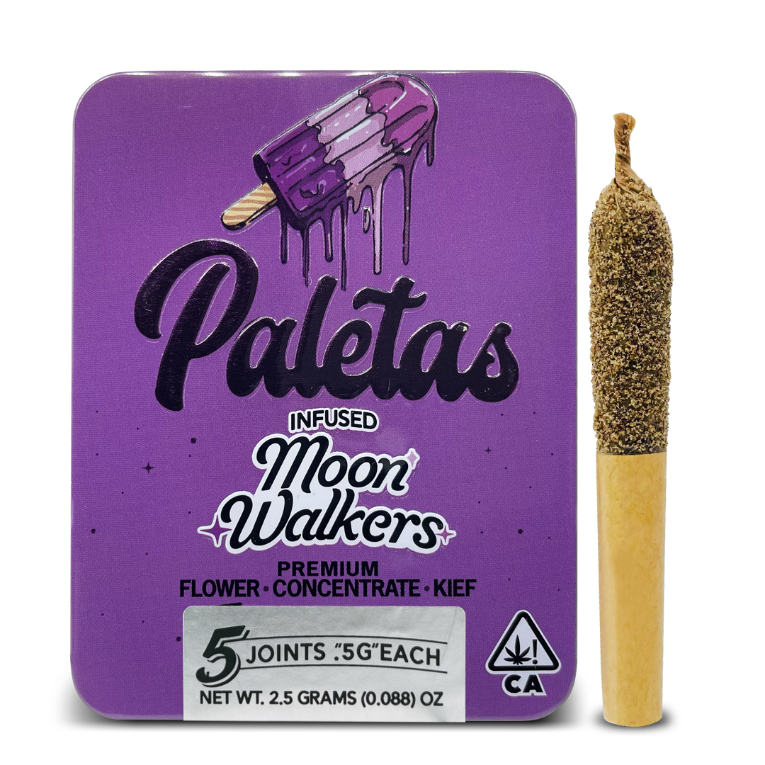 Photograph of Product: Grape Ape Moon Walkers Infused Pre-Roll 5-pack | 2.5g