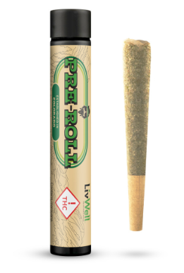 Photograph of product: LivWell | Strawberry OG Cookies | 1g Single Pre-Roll