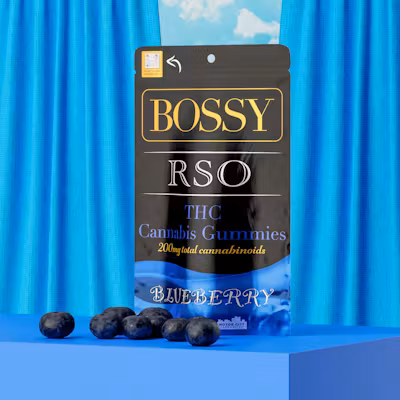 Photograph of product: Bossy - RSO Gummies - (200mg) - **BLUEBERRY**