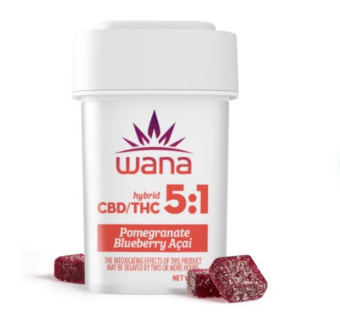 Photograph of product: Classic Pomegranate Blueberry Acai | 5:1 CBD:THC | 20pk Soft Lozenges