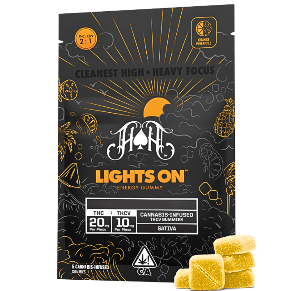 Photograph of product: HEAVY HITTERS - ORANGE PINEAPPLE GUMMIES 2:1 TH-oui:TH-ouiV
