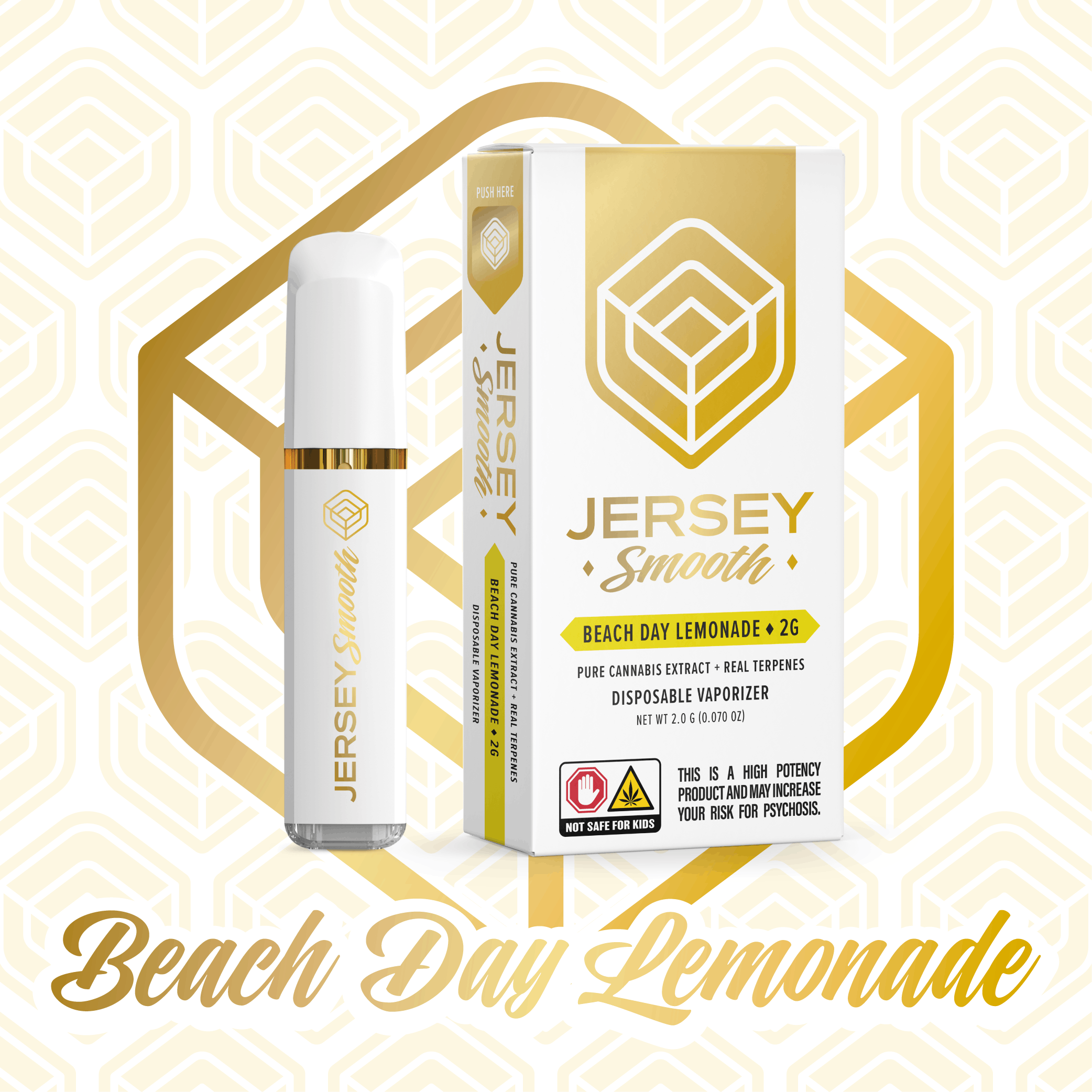 Photograph of product: Beach Day Lemonade: Disposable - 1g