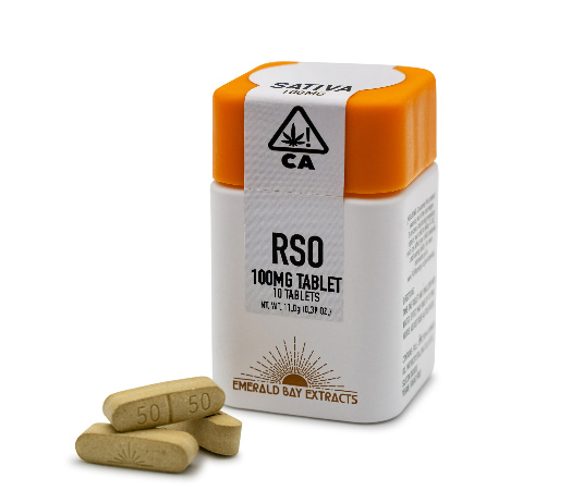 Photograph of product: Sour Diesel Rso 100mg Tablet 1000 Mg