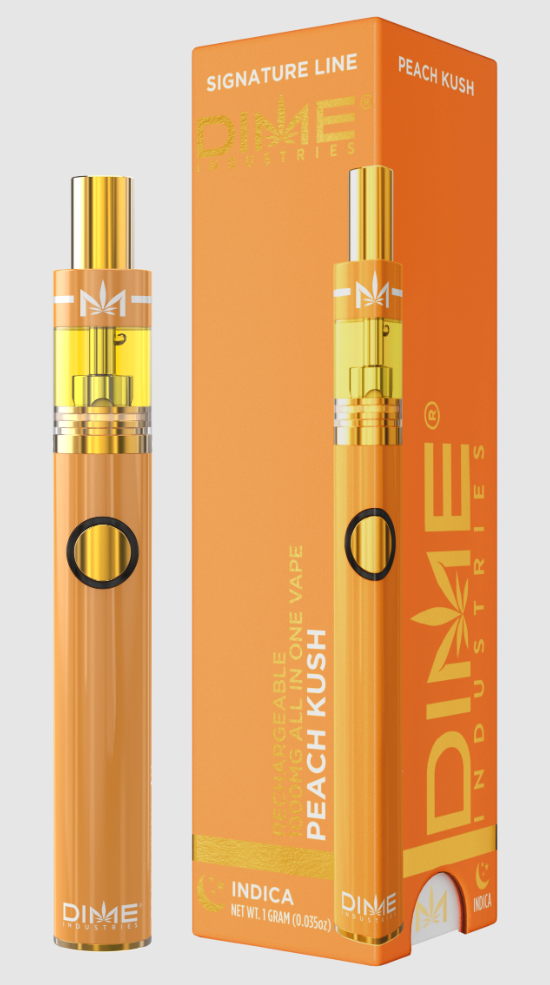 Photograph of product: Dime Industries | Peach Kush | AIO | 2g