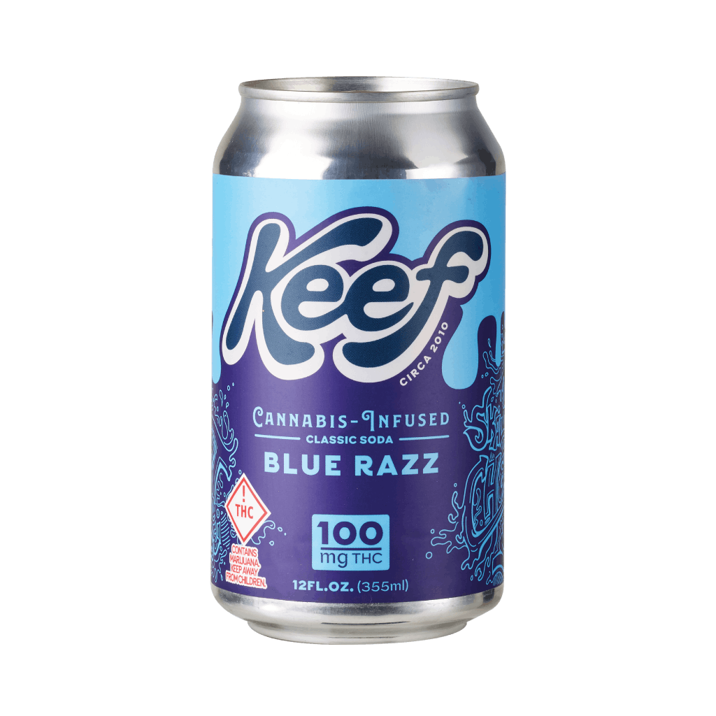 Photograph of product: Keef Brands Classic Soda Blue Razz - 100mg