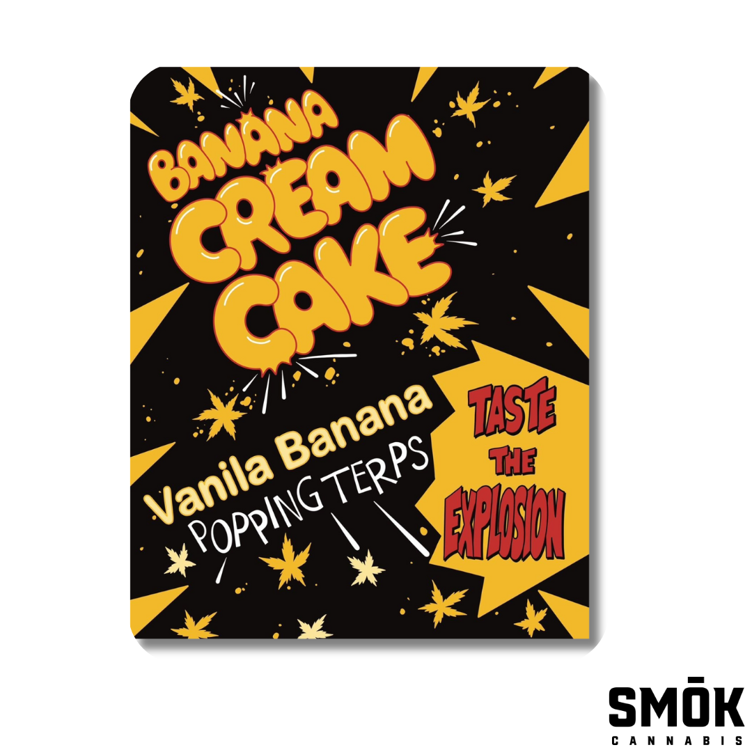 Photograph of product: Michigander Fire Prepacked Flower Banana Cream Cake - 3.5g