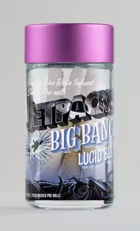 Photograph of product: Jetpacks Big Bang - Lucid Blue 5pk - Infused Preroll